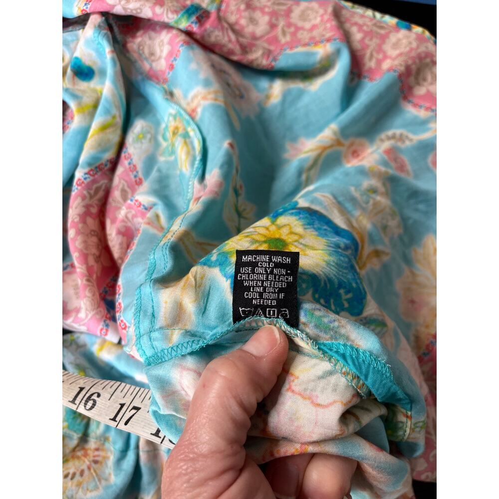 Tolani Collection Vibrant Boho Patchwork Hanky He… - image 10